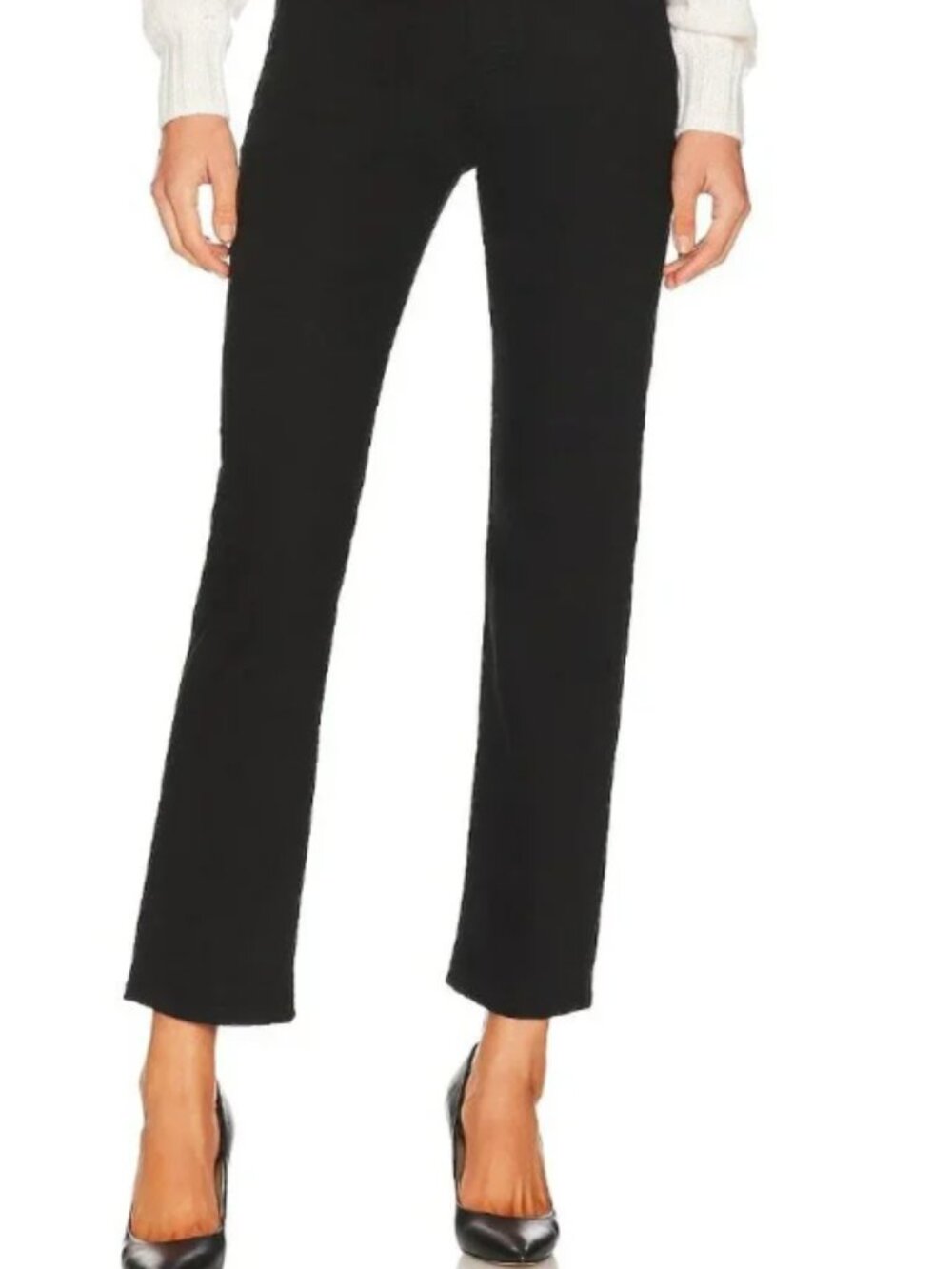 Mother Tomcat Ankle in Lasting Impression Straight Crop Stretch Jeans 29
